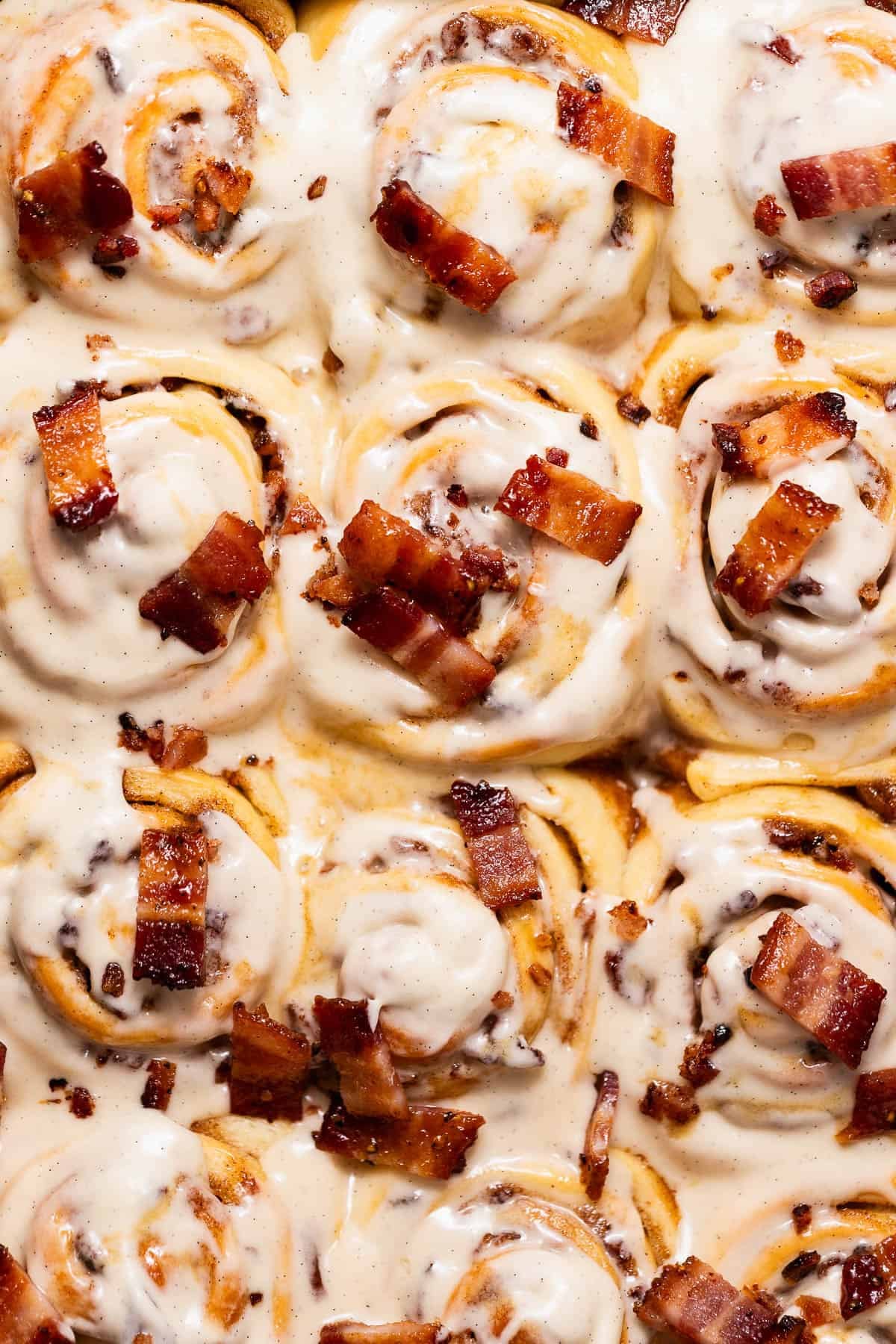 Maple Bourbon Bacon Cinnamon Roll